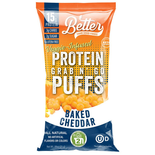 Better Than Good Foods Protein Puffs - Baked Cheddar