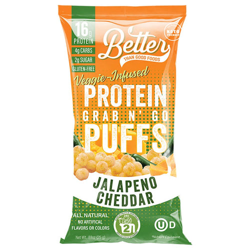 Better Than Good Foods Protein Puffs - Jalapeno Cheddar