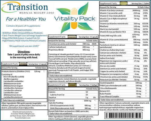 Transition Vitality Pack