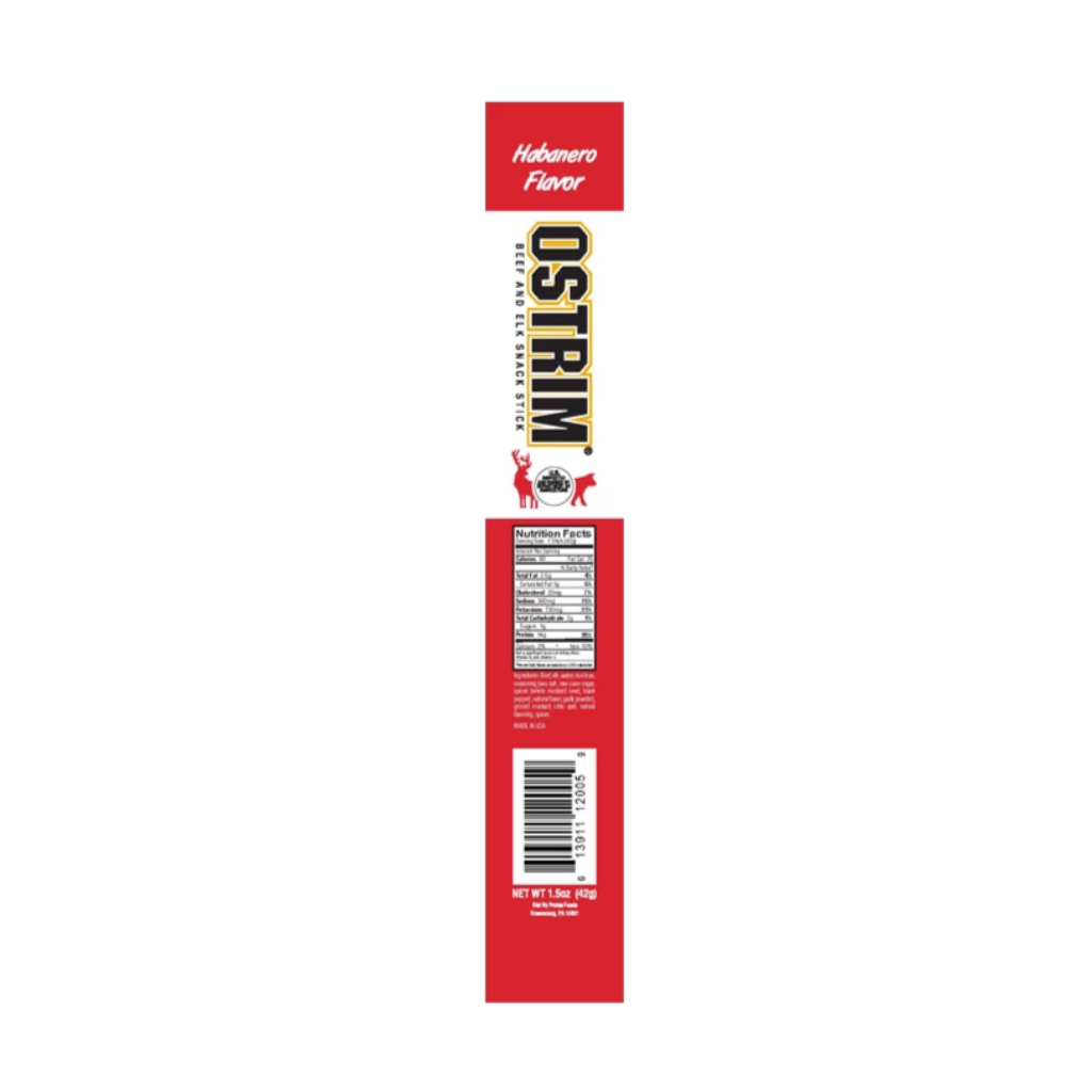 Ostrim Beef/Elk Snack-Stick Habanero Stick
