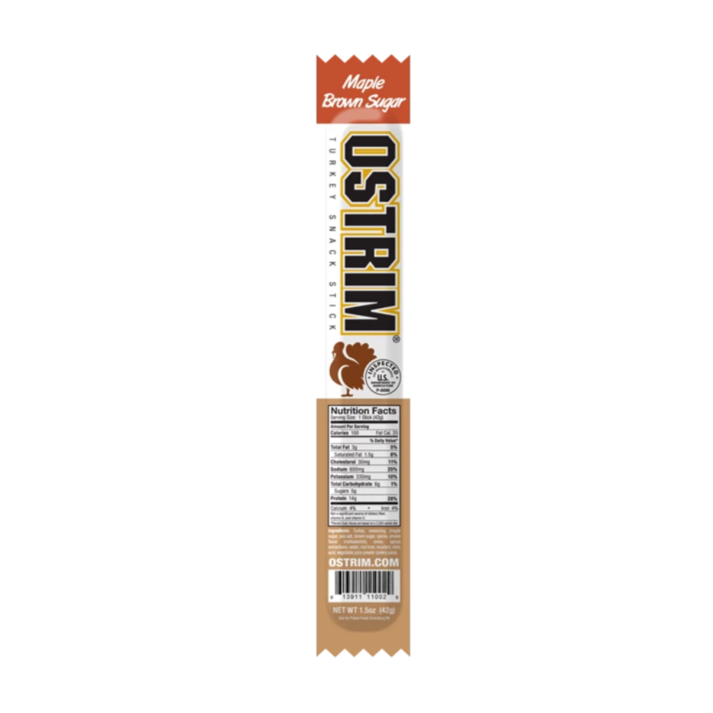 Ostrim Turkey Snack Stick-Maple Brown Sugar Stick